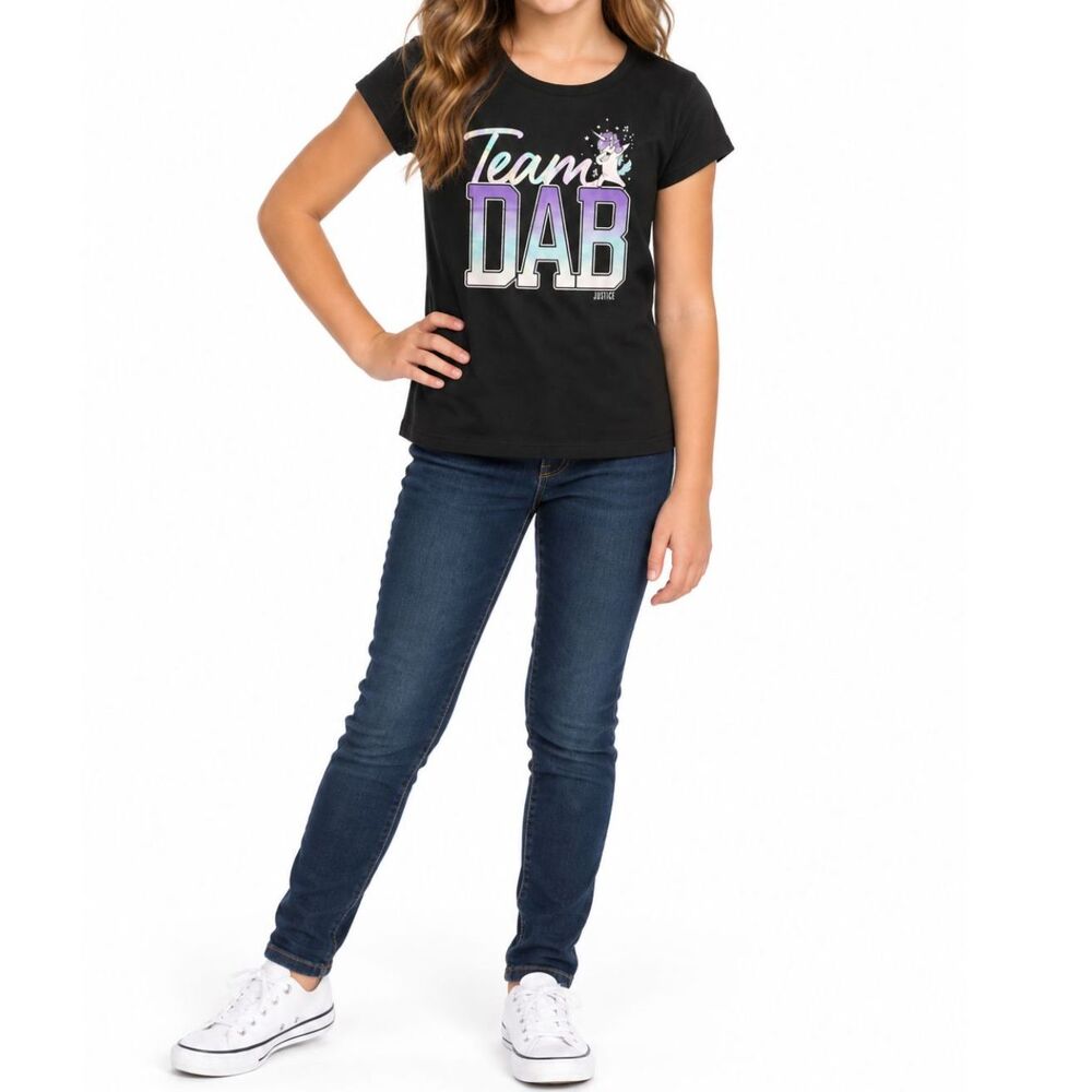 🔥5 for $30🔥 Justice Unicorn “Team Dab” Short Sleeve Shirt | Size 10